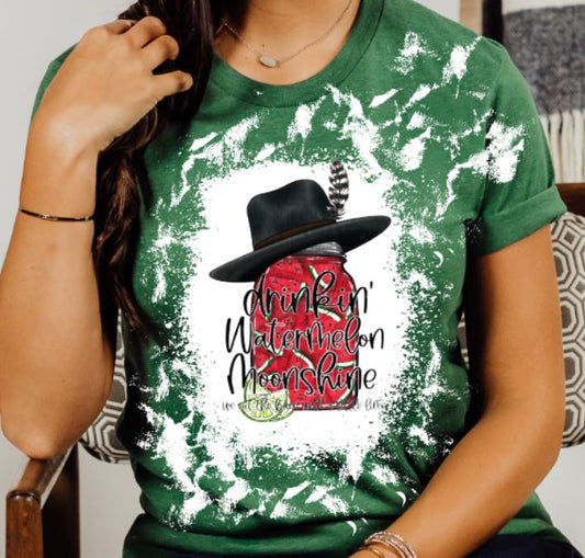 Drinking watermelon moonshine