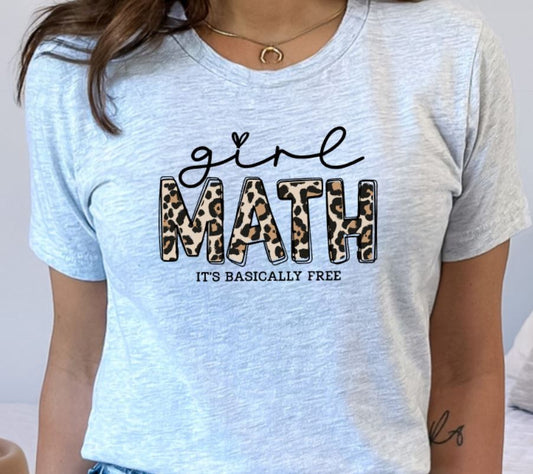 Girl math leopard