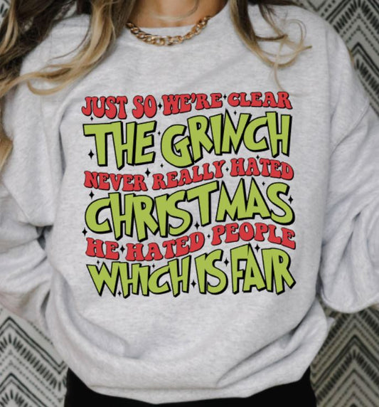 Grinch hated people