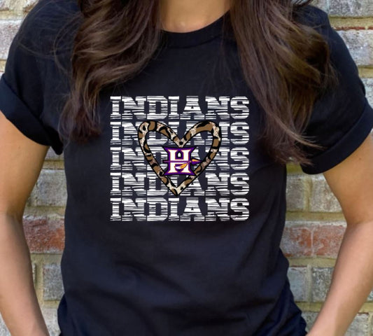 Indians leopard heart