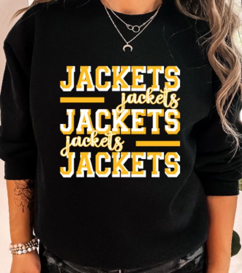 Jackets stacked