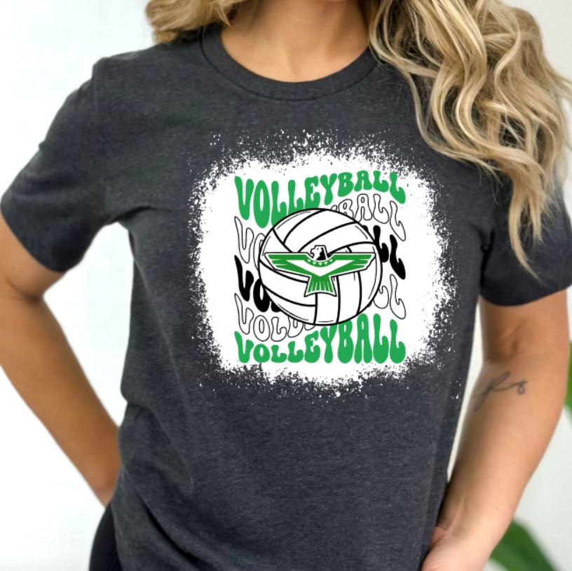 Thunderbirds wavy volleyball