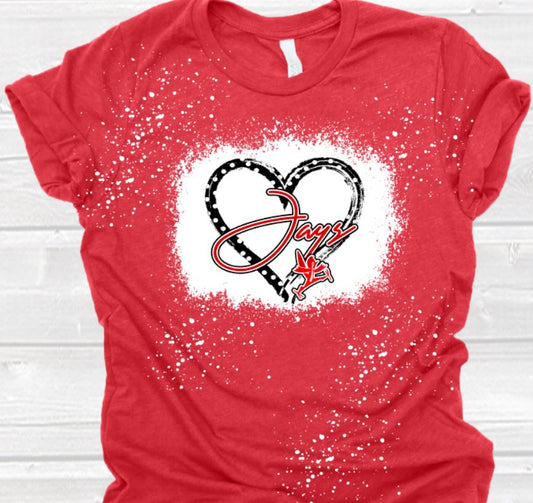 Jays polka dot heart