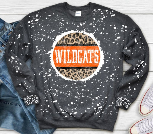 Leopard wildcats beached sweatshirt