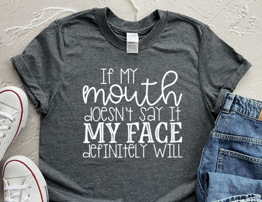 My face will