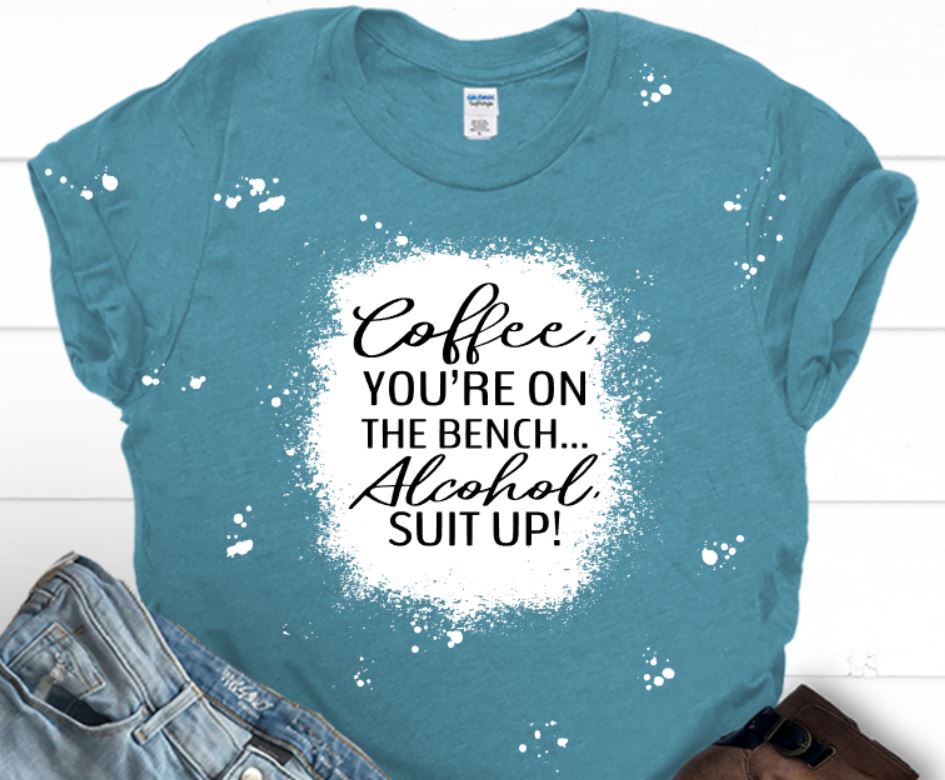 coffee on the bench