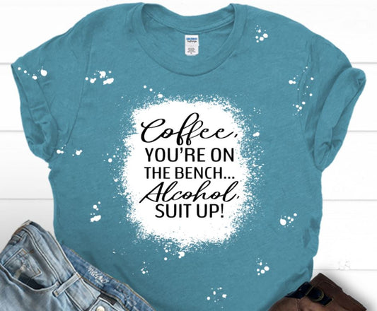 coffee on the bench